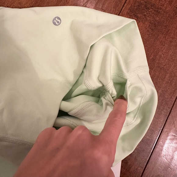 Lululemon Green Align Hi Rise Crop Leggings Sz 8 - Picture 9 of 12